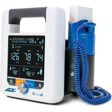 AMERICAN DIAGNOSTIC CORP ADC® ADView® 2 Diagnostic Station, Blood Pressure Base Unit with Temperature Module 9005BPTO